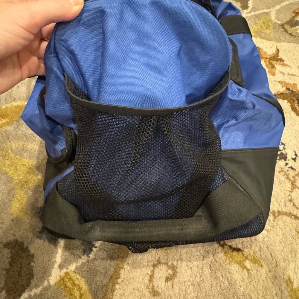 Nike Blue and Black Duffel Bag